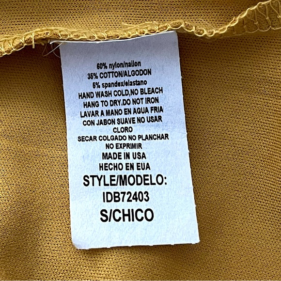 NWT LOOK AT ME Marigold Yellow Blouson Sleeve Dress Size S Coquette Satement - Picture 10 of 11